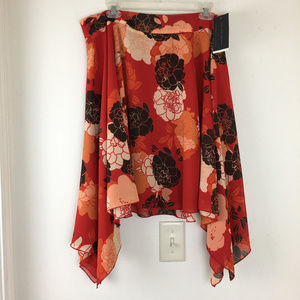 NEW Kenneth Cole New York Womens Floral skirt 8
